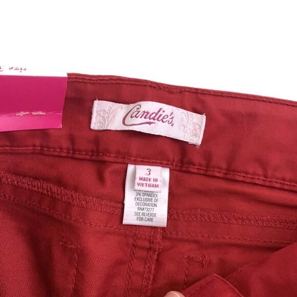 Candie's Size 3 Junior "Sassy Skinny" Skinny Jeans Lot of 2 NWT Red Purple - Picture 9 of 9